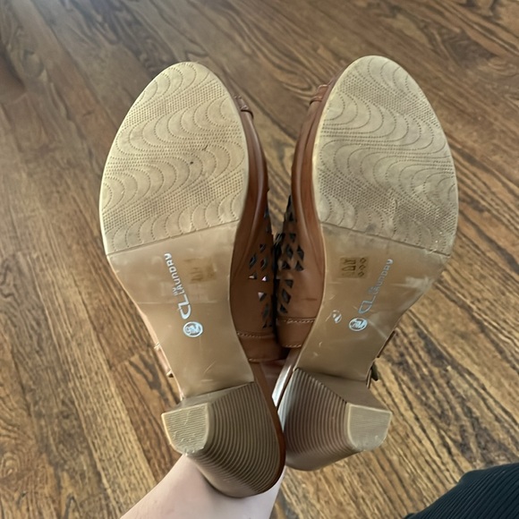 Brown block heel summer bootie - Picture 5 of 5